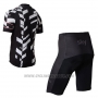 2015 Cycling Jersey Rapha White and Black 1 Short Sleeve and Bib Short